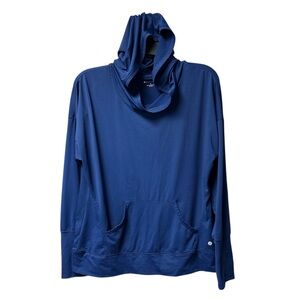 Bally Total Fitness Women’s Blue Pullover Athletic Hoodie Size Large